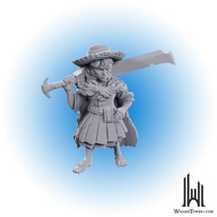 D&D Nolzur's Marvelous Miniatures: Female Halfling Magus Low-Level